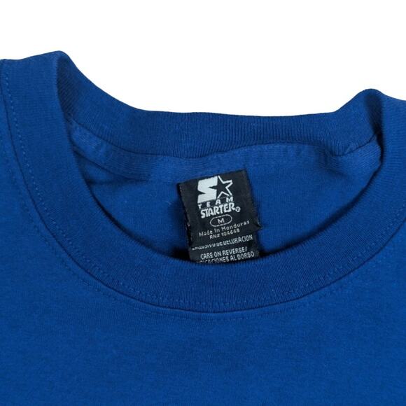 Vintage Kansas City Jayhawks Football 90s Starter Blue Shirt NEW WITH TAGS - Picture 4 of 6